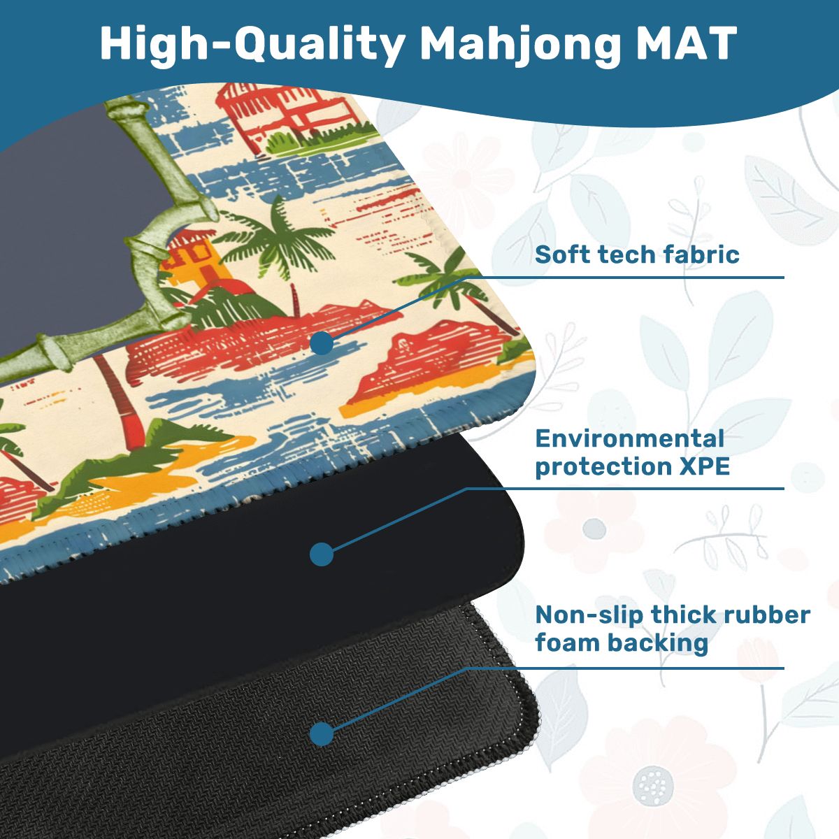 Old World Vintage Florida Beach Heritage Collection Mahjong Mat