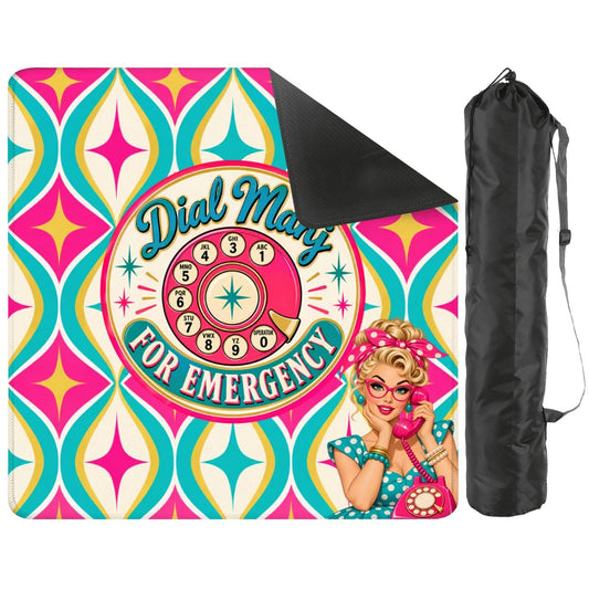 Funny Nostalgic Rotary Dial Mahj For Emergency Mahjong Mat - Splash Of Mahj And Color Co.