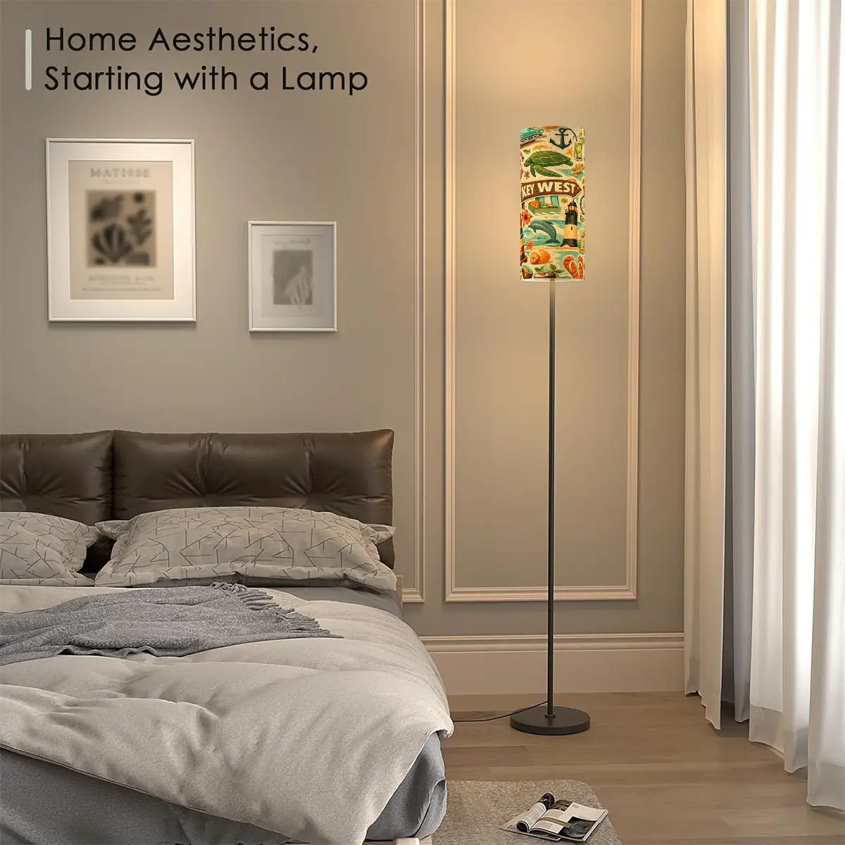 Florida Key West Modcentric Modern Floor Lamp - Splash of Color Co.