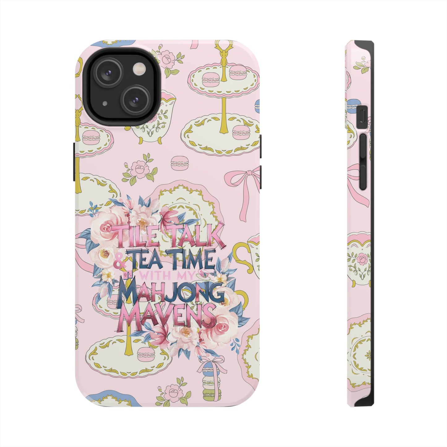 Tea Time Mahjong Phone Case - Stylish Tough Phone Case for Gamers, Tea Lovers, Unique Gift, Protection, Fun Design