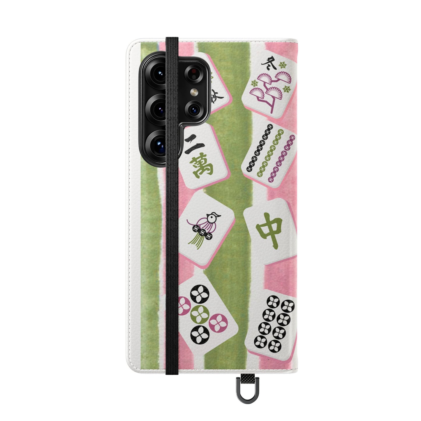 Colorful Mahjong Flip Cases for Phones, Unique Phone Cover, Gift for Gamers, Handheld Device Protection, Stylish Phone Accessory