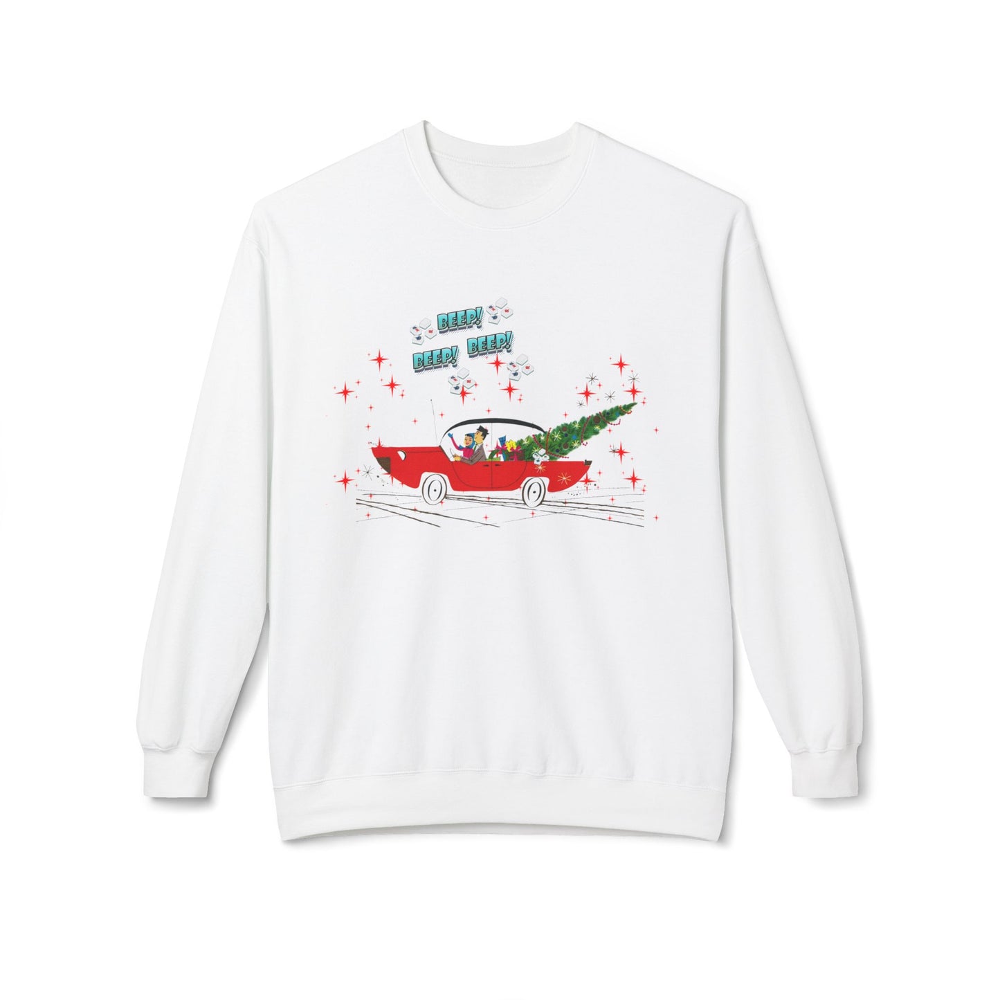 Nostalgic Mahjong Funny Vintage Designed Christmas Crewneck Sweatshirt, Cozy Christmas Sweater For Mahj Lover