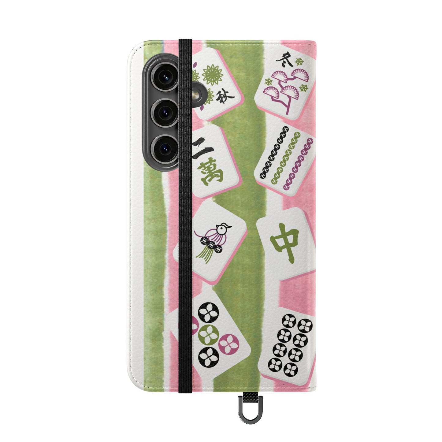 Colorful Mahjong Flip Cases for Phones, Unique Phone Cover, Gift for Gamers, Handheld Device Protection, Stylish Phone Accessory