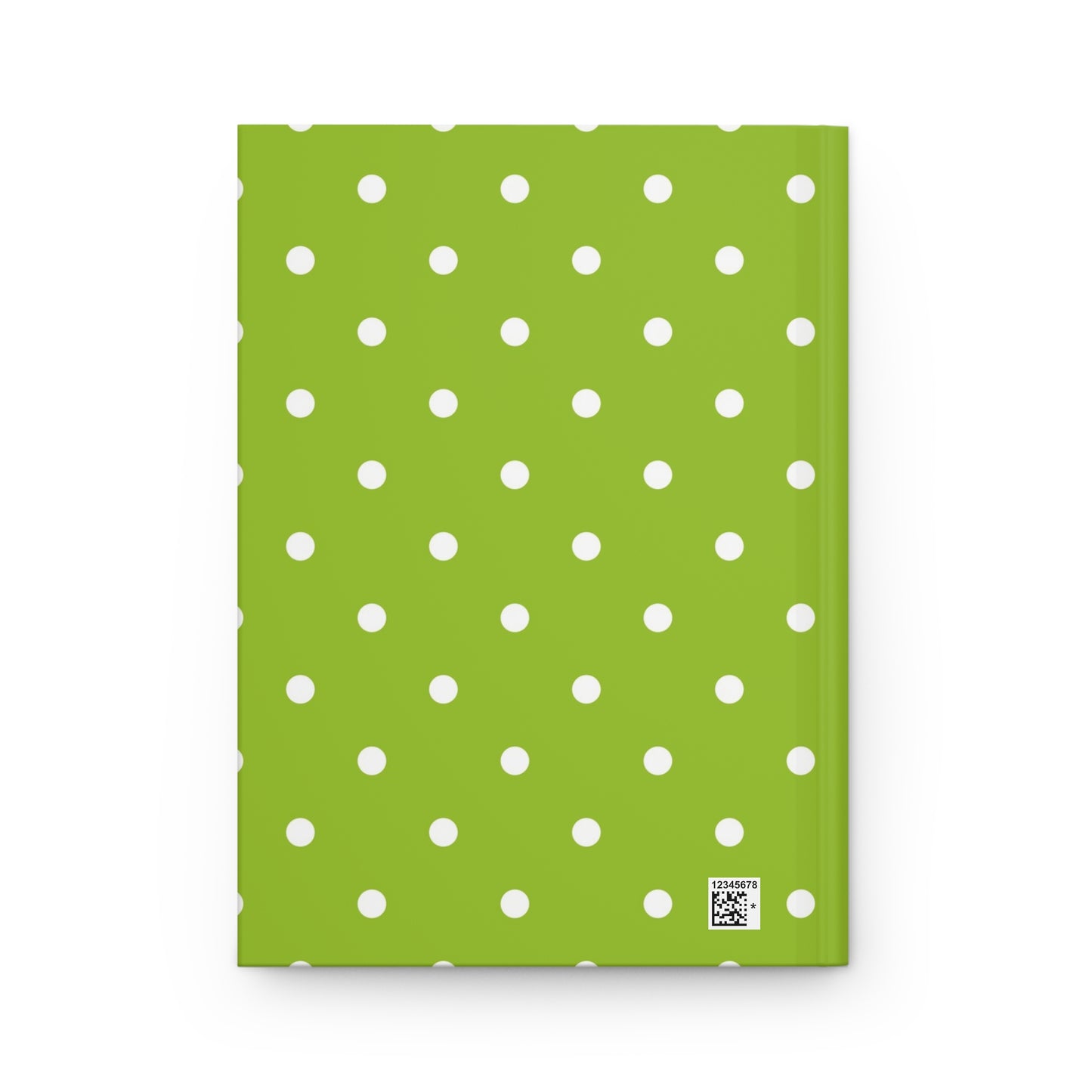 Mahjong One Bird Bam Vibrant Hardcover Notebook For Mahj Lovers Green White Polka Dot Preppy Style