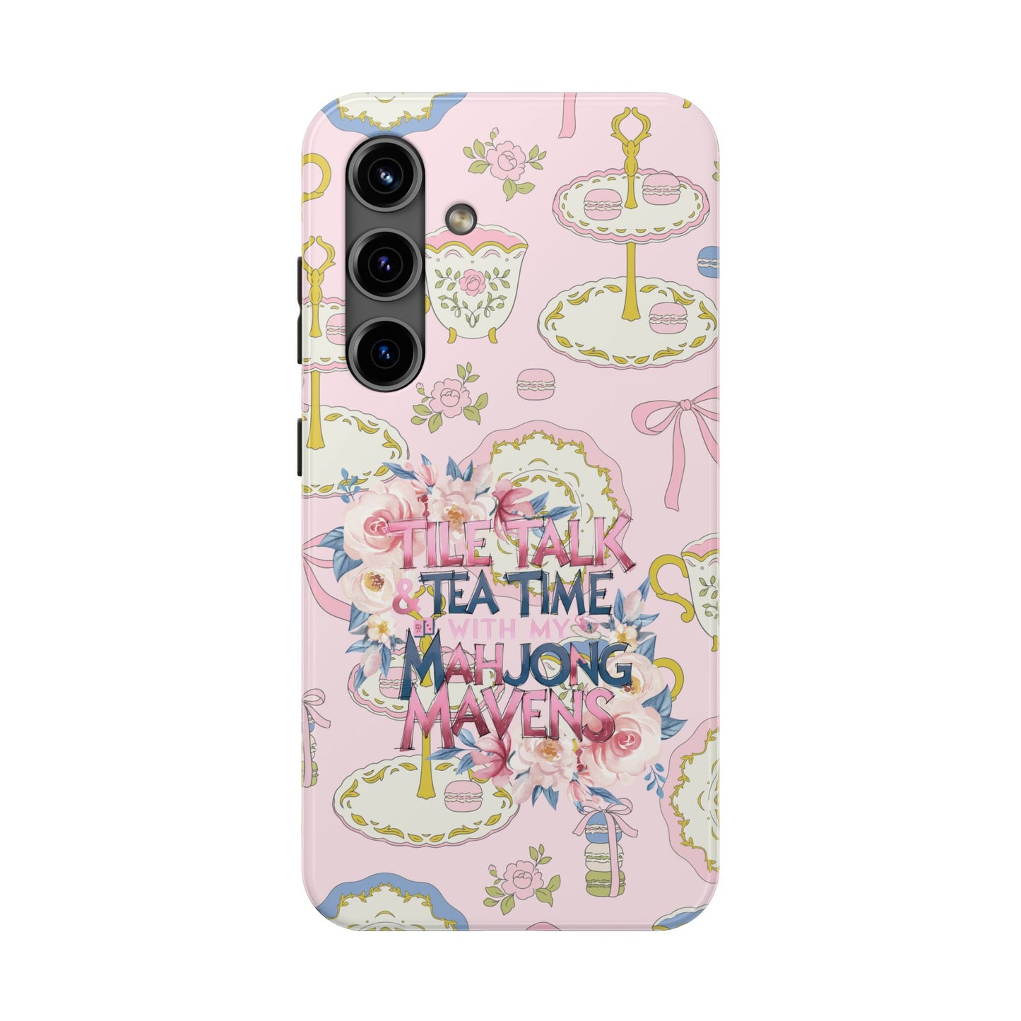 Tea Time Mahjong Phone Case - Stylish Tough Phone Case for Gamers, Tea Lovers, Unique Gift, Protection, Fun Design