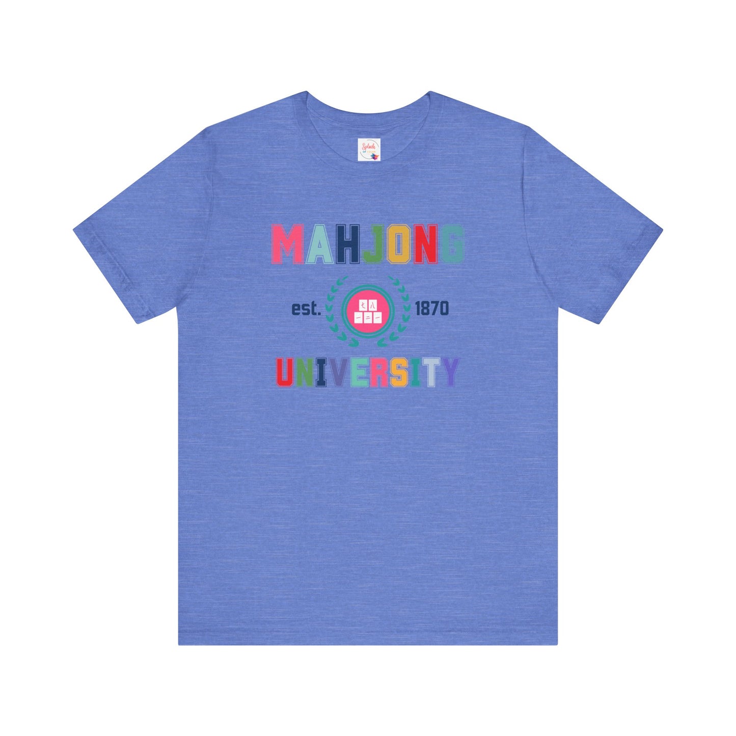 Mahjong University Unisex Tee, Fun Graphic T-Shirt, Perfect for Casual Wear Game Nights
