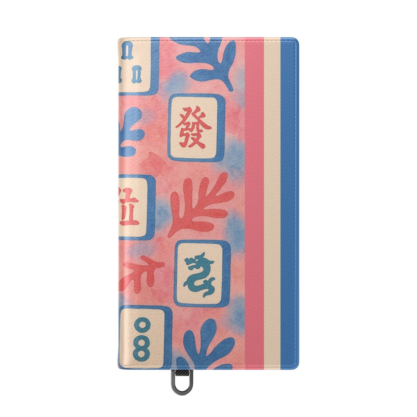 Mahjong Watercolor Artistic Flip Case for Phones, Stylish Wallet Cover, Trendy Phone Accessory, Ideal Gift for Friends, Protective Phone Sleeve