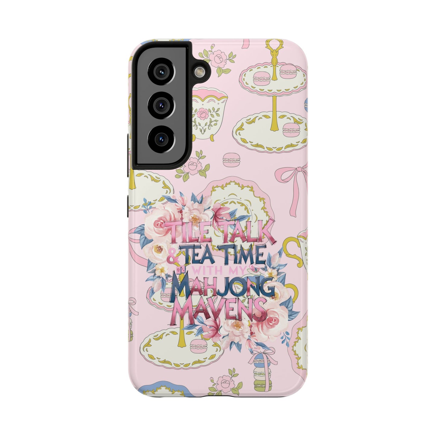 Tea Time Mahjong Phone Case - Stylish Tough Phone Case for Gamers, Tea Lovers, Unique Gift, Protection, Fun Design