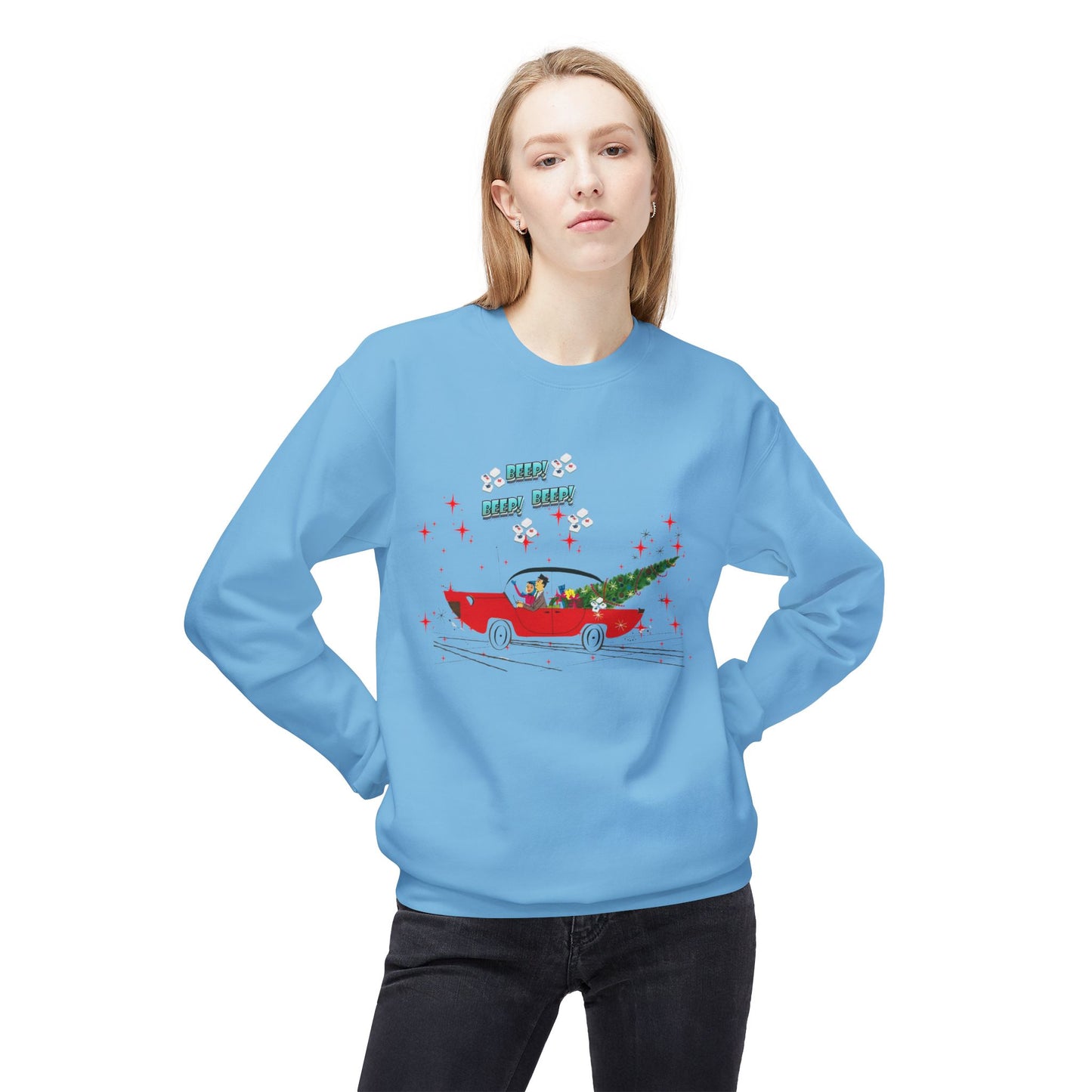 Nostalgic Mahjong Funny Vintage Designed Christmas Crewneck Sweatshirt, Cozy Christmas Sweater For Mahj Lover