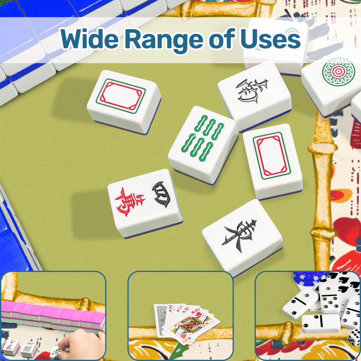 Heirloom Vintage Floral Preppy, Heritage Collection Mahjong Mat