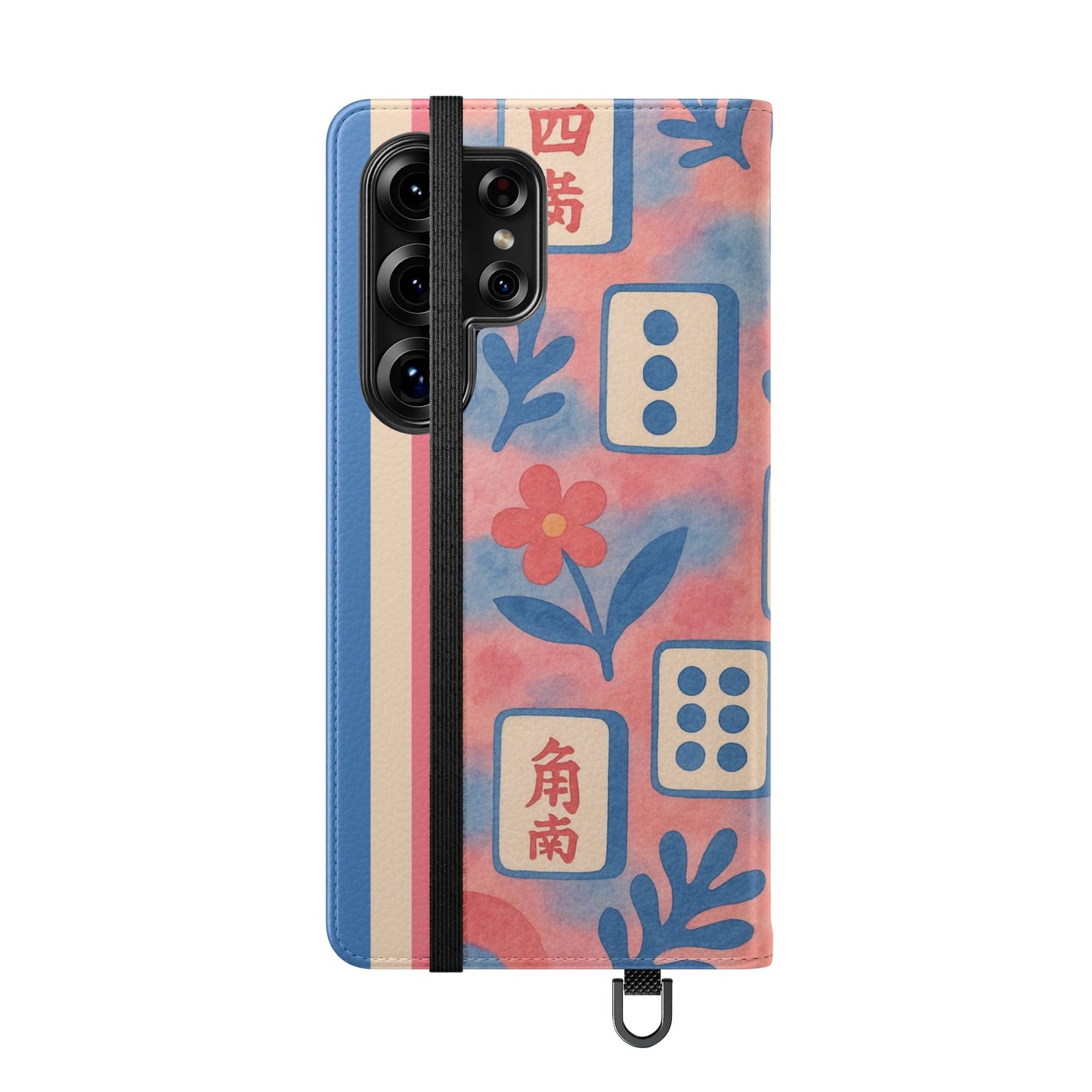 Mahjong Watercolor Artistic Flip Case for Phones, Stylish Wallet Cover, Trendy Phone Accessory, Ideal Gift for Friends, Protective Phone Sleeve