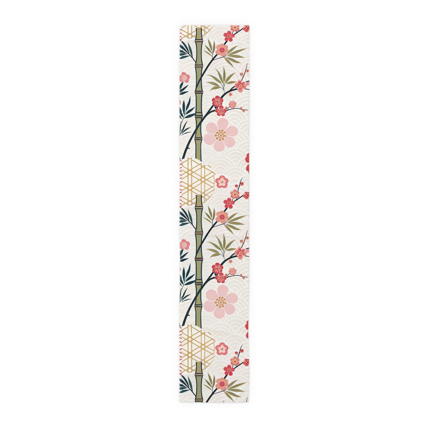 Asian Inspired Mahjong Elegant Floral Table Runner for Dining, Perfect Gatherings, Mahj Parties Weddings, Holidays, and Special Occasions