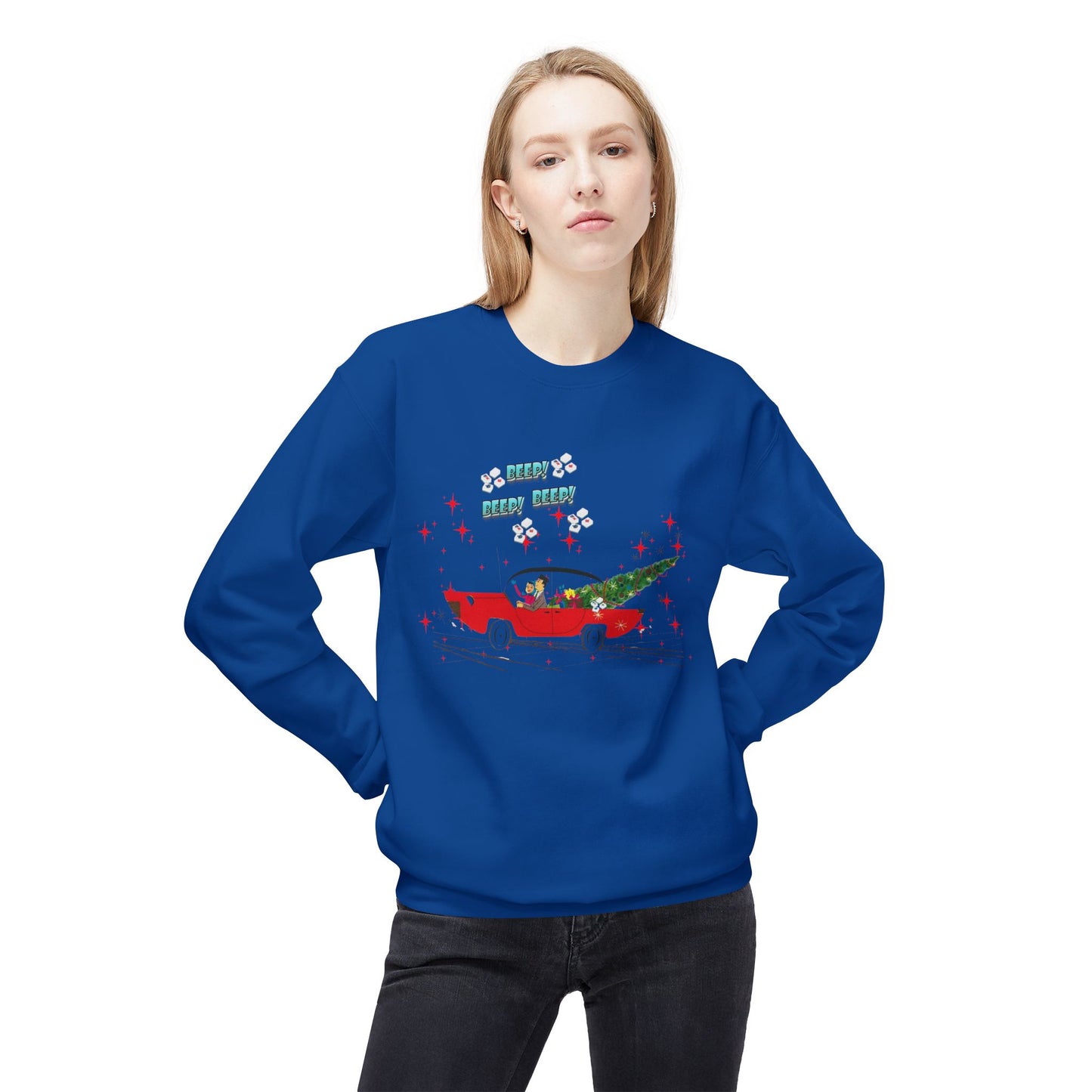 Nostalgic Mahjong Funny Vintage Designed Christmas Crewneck Sweatshirt, Cozy Christmas Sweater For Mahj Lover