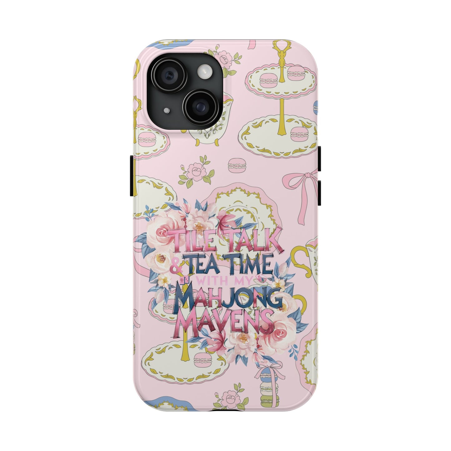 Tea Time Mahjong Phone Case - Stylish Tough Phone Case for Gamers, Tea Lovers, Unique Gift, Protection, Fun Design