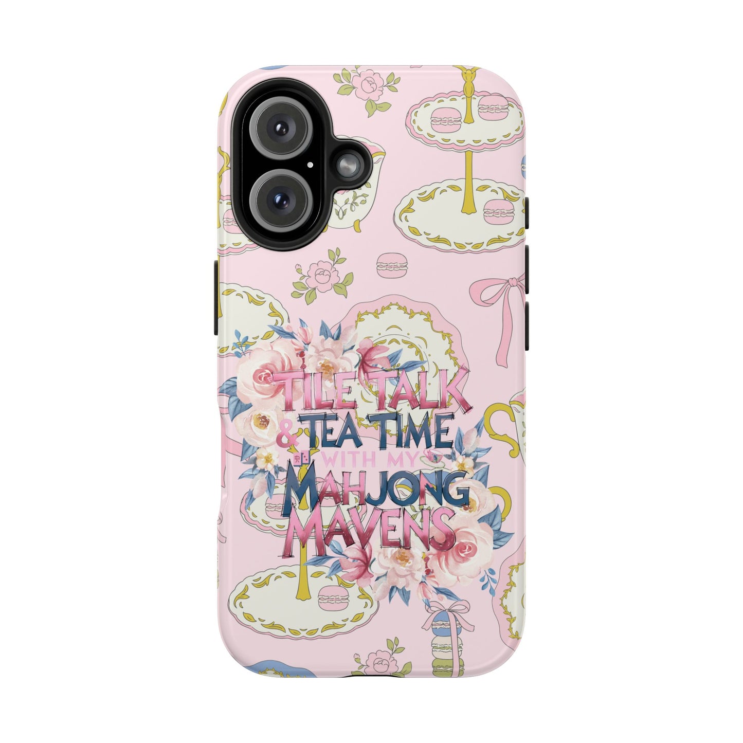 Tea Time Mahjong Phone Case - Stylish Tough Phone Case for Gamers, Tea Lovers, Unique Gift, Protection, Fun Design