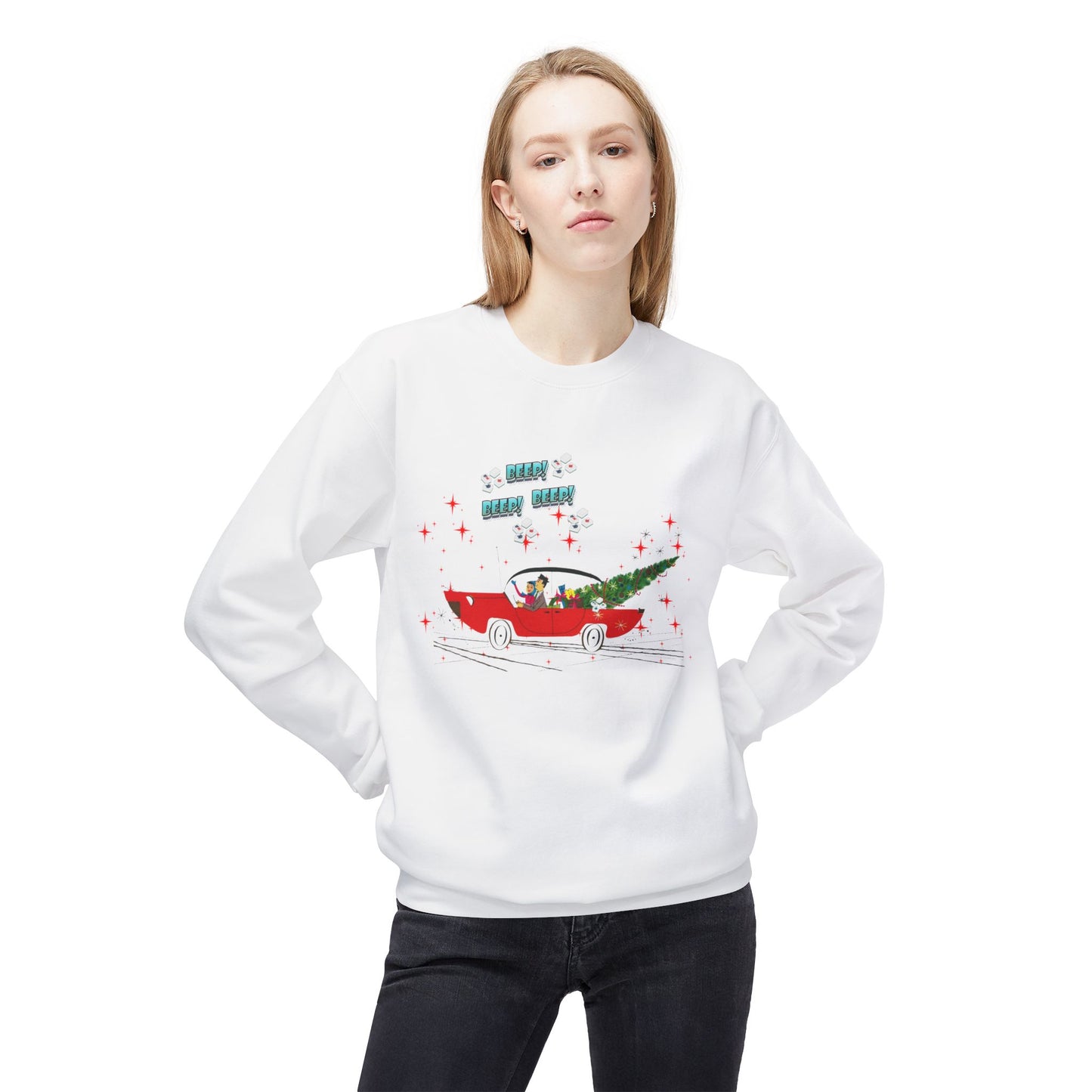 Nostalgic Mahjong Funny Vintage Designed Christmas Crewneck Sweatshirt, Cozy Christmas Sweater For Mahj Lover