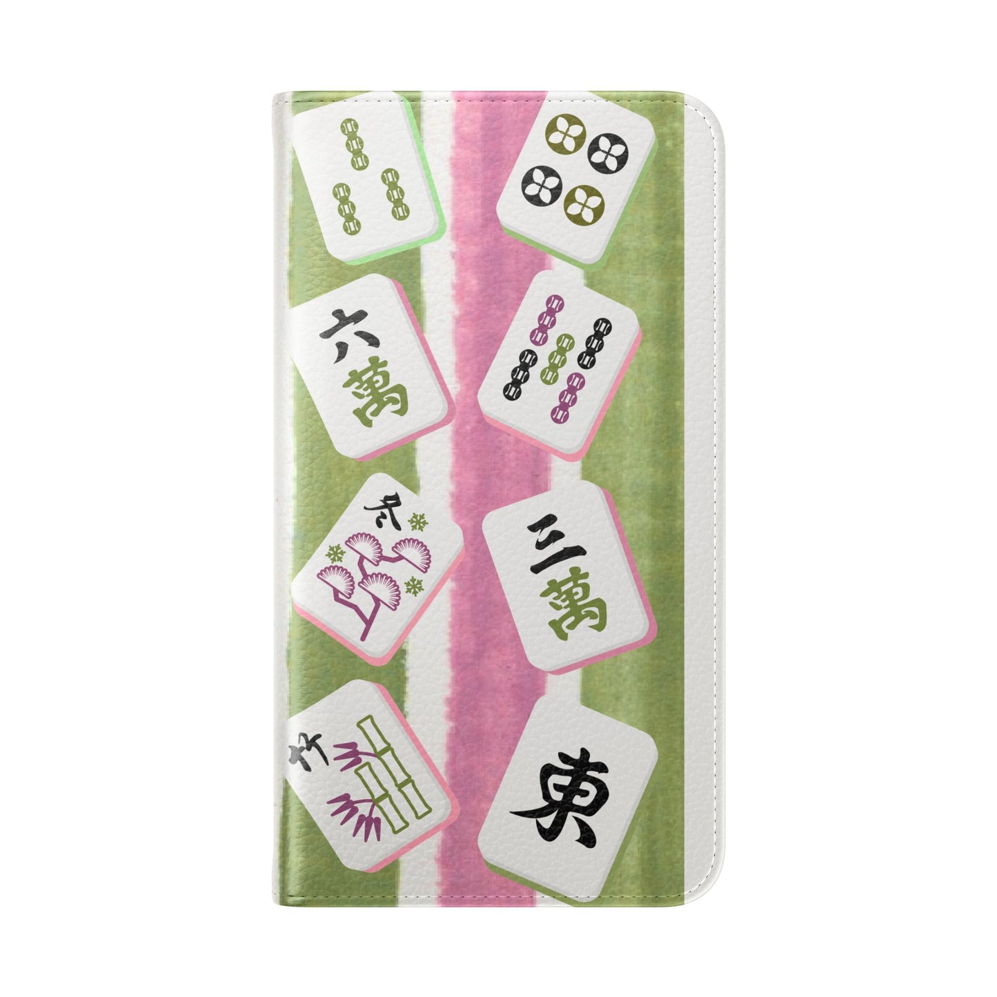 Colorful Mahjong Flip Cases for Phones, Unique Phone Cover, Gift for Gamers, Handheld Device Protection, Stylish Phone Accessory