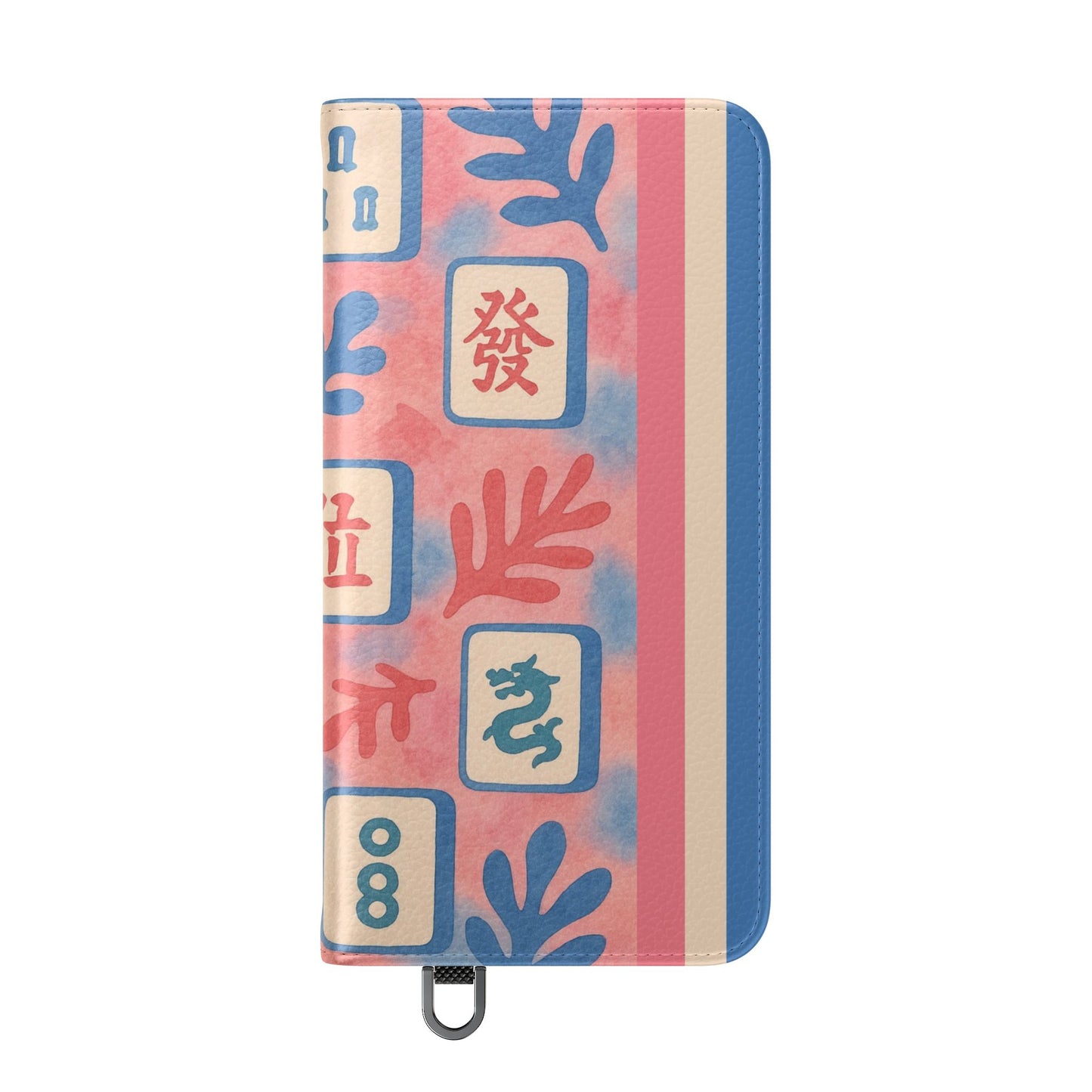 Mahjong Watercolor Artistic Flip Case for Phones, Stylish Wallet Cover, Trendy Phone Accessory, Ideal Gift for Friends, Protective Phone Sleeve