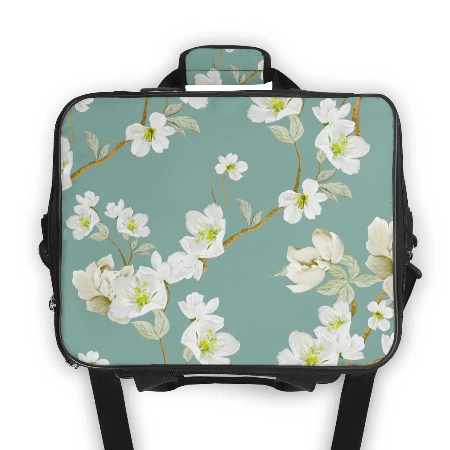 Whimsical Dogs Playing Mahjong Floral Asian Designed Cooler Bag For Game Nights Or Pool Side