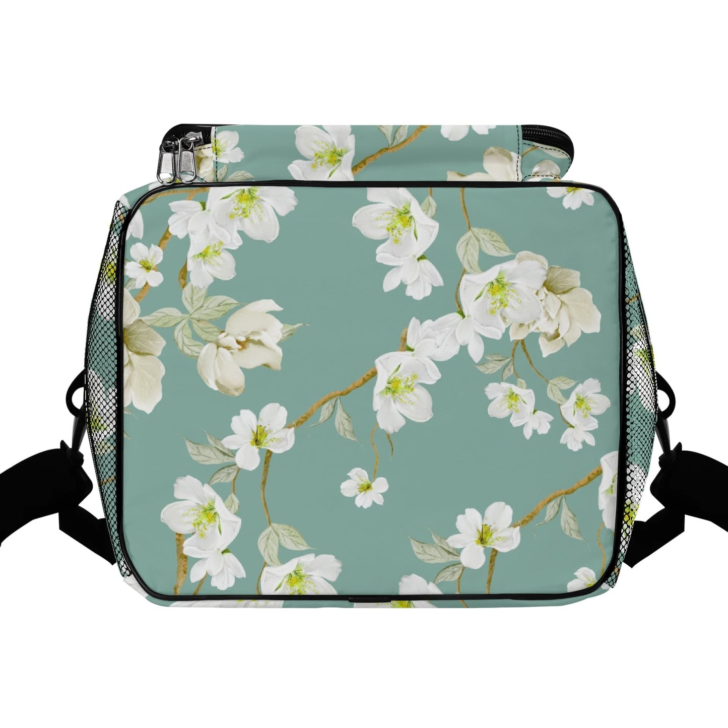 Whimsical Dogs Playing Mahjong Floral Asian Designed Cooler Bag For Game Nights Or Pool Side