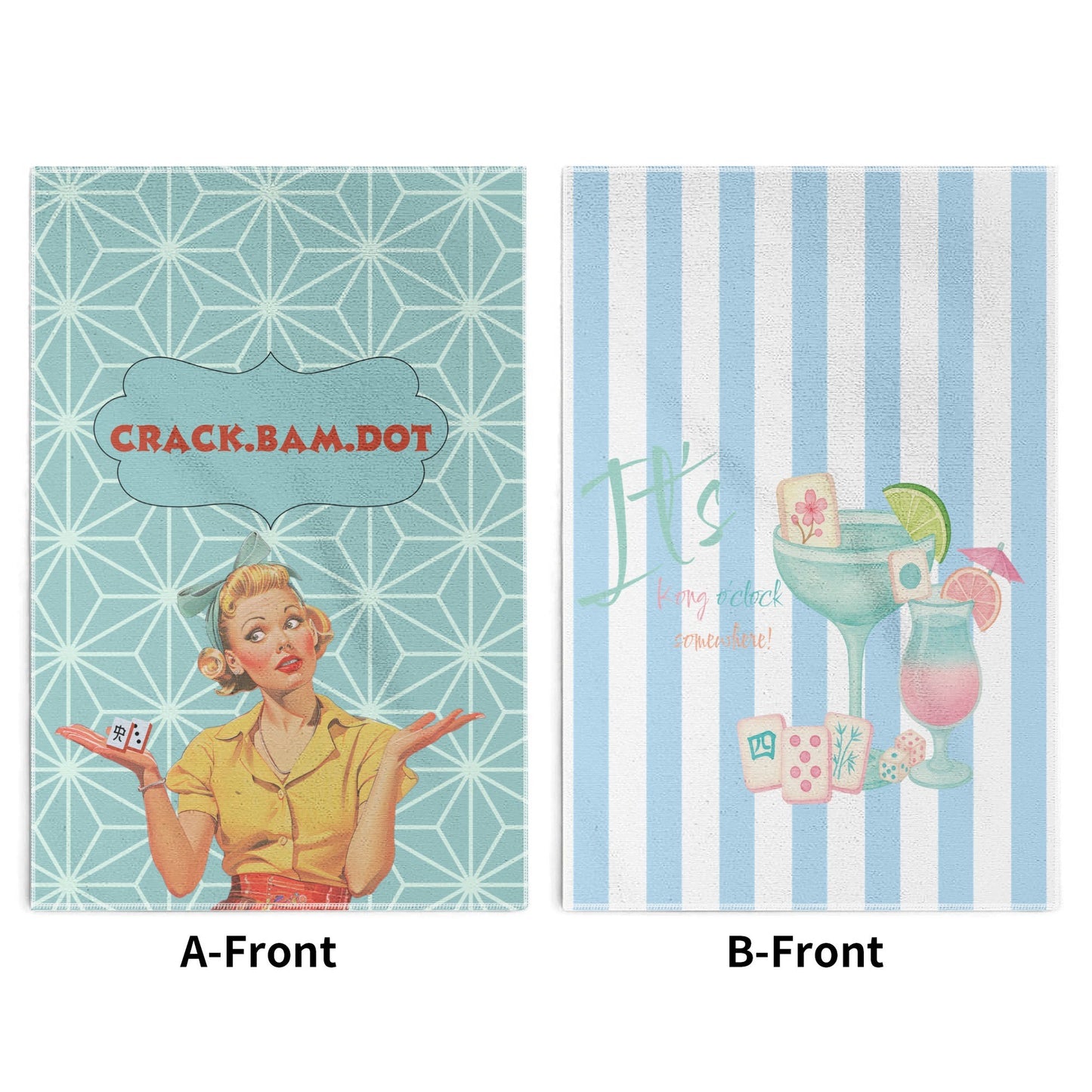 Funny Mahjong Dish Towels Mahjong Puns