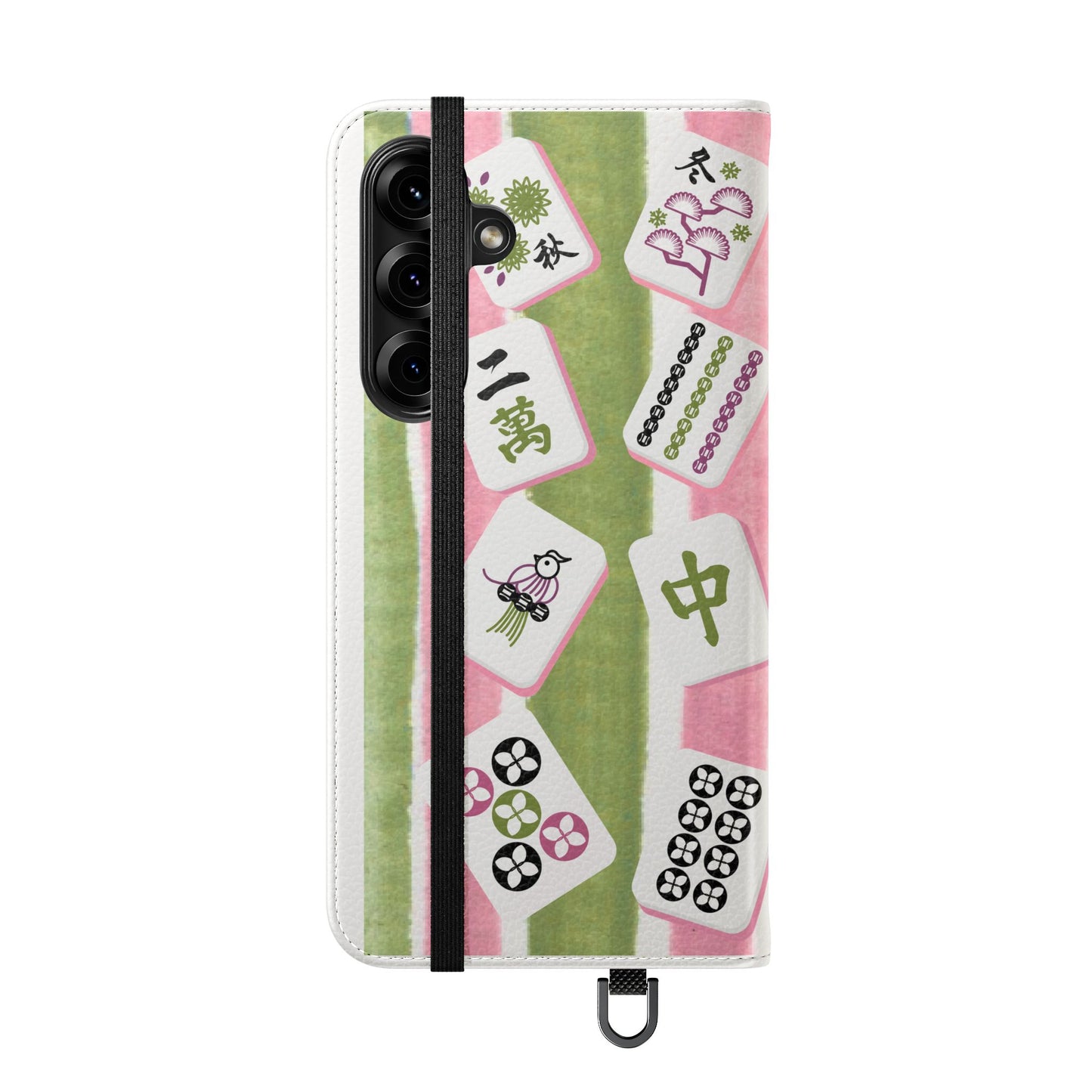 Colorful Mahjong Flip Cases for Phones, Unique Phone Cover, Gift for Gamers, Handheld Device Protection, Stylish Phone Accessory
