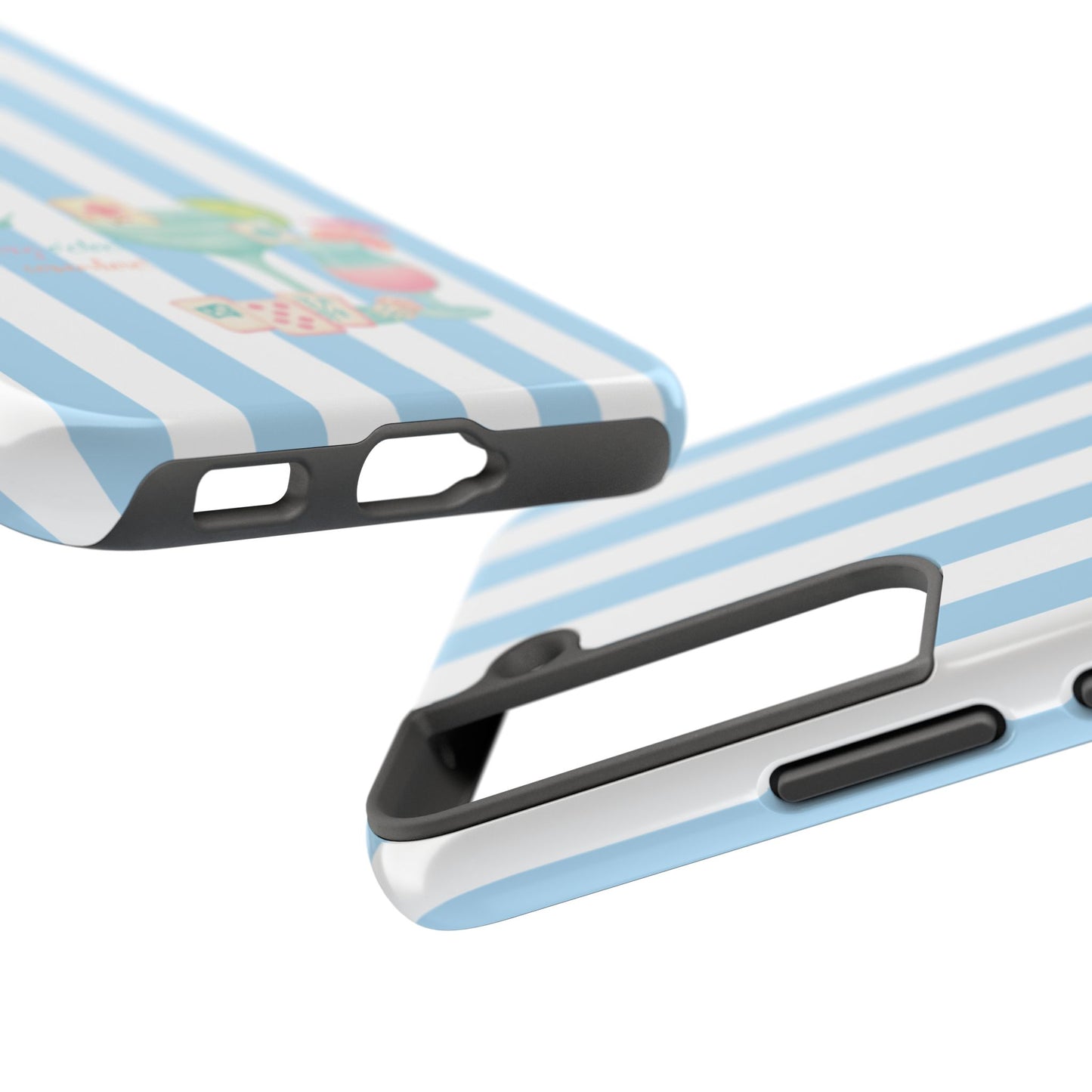 Mahjong Phone Case, Funny It's Kong O' Clock Somewhere, Blue White Preppy Style