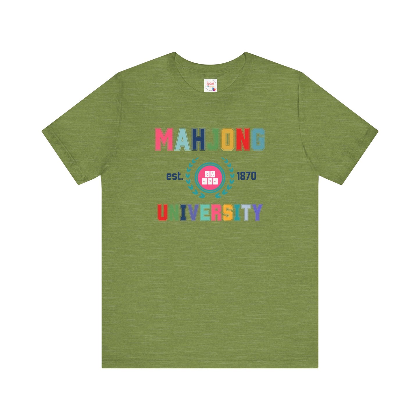 Mahjong University Unisex Tee, Fun Graphic T-Shirt, Perfect for Casual Wear Game Nights