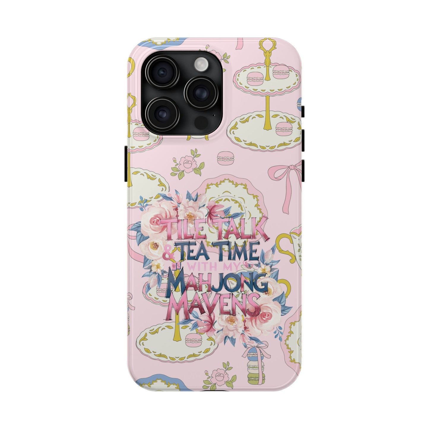 Tea Time Mahjong Phone Case - Stylish Tough Phone Case for Gamers, Tea Lovers, Unique Gift, Protection, Fun Design