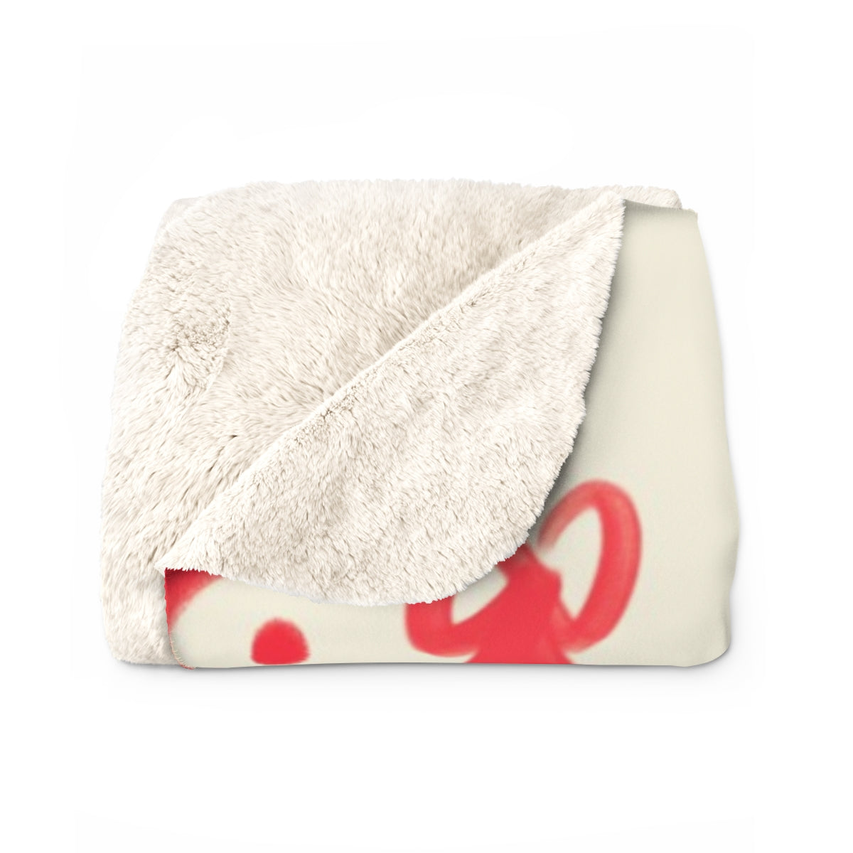 Mahjong Books and Nooks Vintage Christmas Wreath Holiday Seasonal Sherpa Blanket