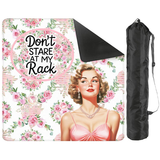 Funny Mahjong Mat, Don't Stare At My Rack - Splash of Color Co.