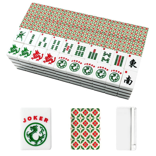 The Bloom - A - Rama Modern Red And Green American Mahjong Tiles - Splash of Color Co.