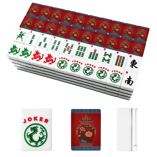 Chinoiserie Ginger Jar American Mahjong Tiles And Carry Bag - Splash of Color Co.