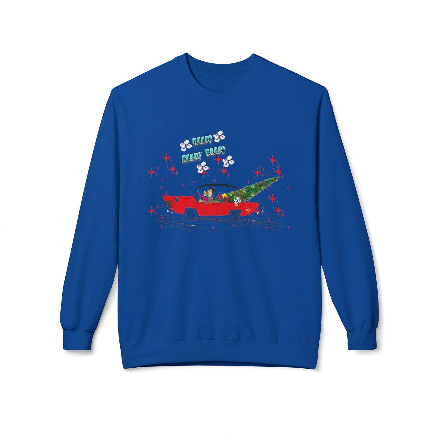 Nostalgic Mahjong Funny Vintage Designed Christmas Crewneck Sweatshirt, Cozy Christmas Sweater For Mahj Lover
