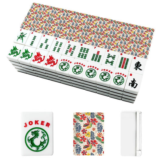 Old World Floral Heritage American Mahjong Tiles And Carry Case - Splash of Color Co.