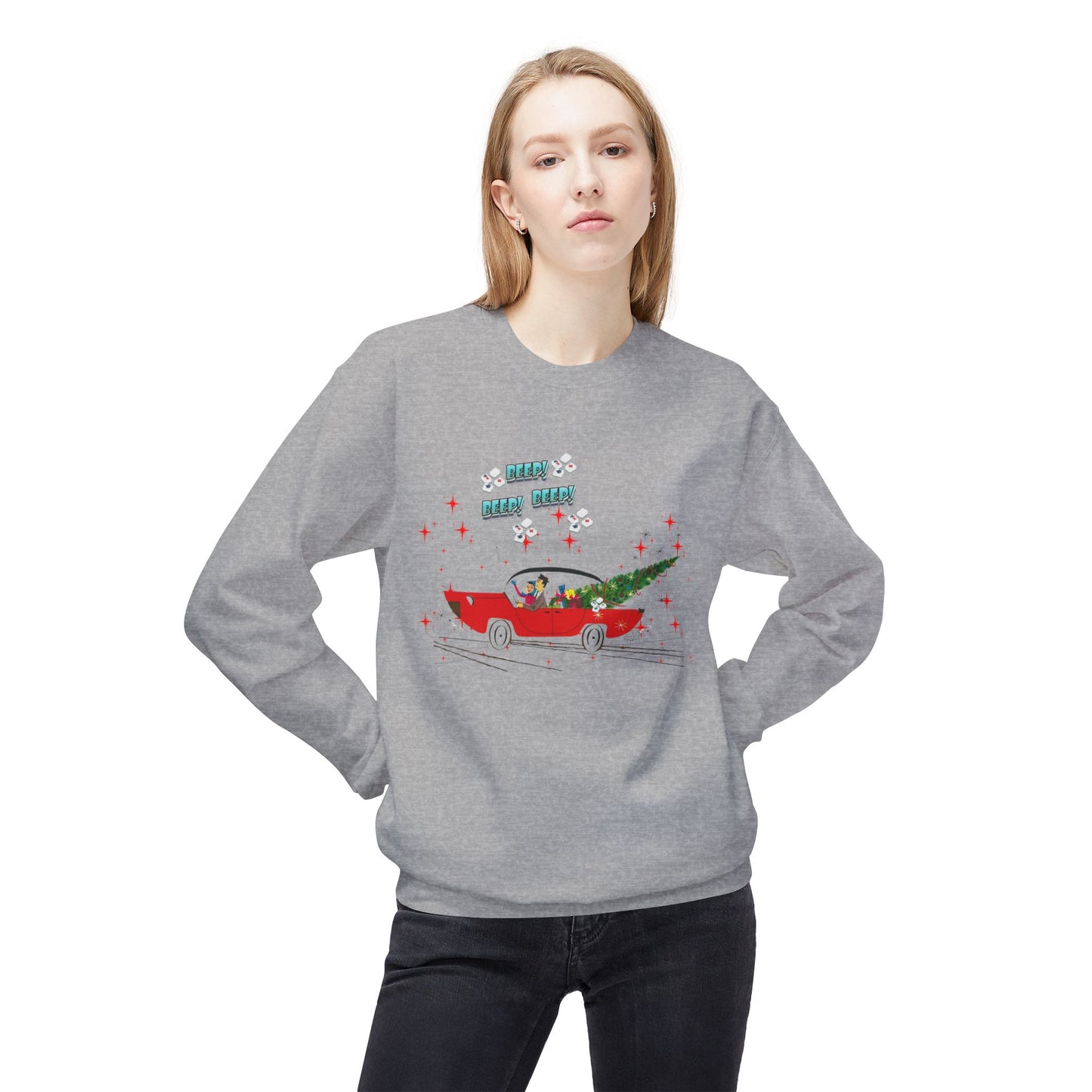 Nostalgic Mahjong Funny Vintage Designed Christmas Crewneck Sweatshirt, Cozy Christmas Sweater For Mahj Lover