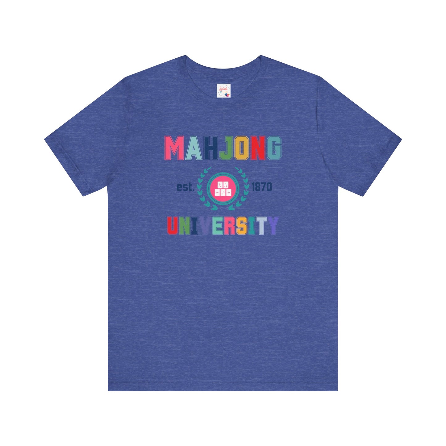 Mahjong University Unisex Tee, Fun Graphic T-Shirt, Perfect for Casual Wear Game Nights