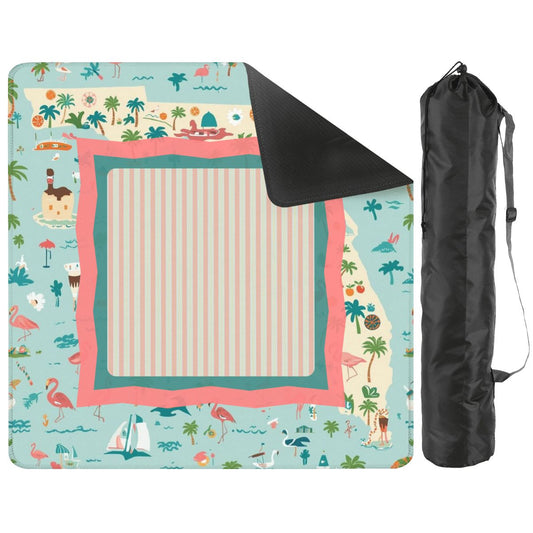 State Of Florida Whimsical Mini Mahjong Mat (Ship Rolled up) - Splash of Color Co.