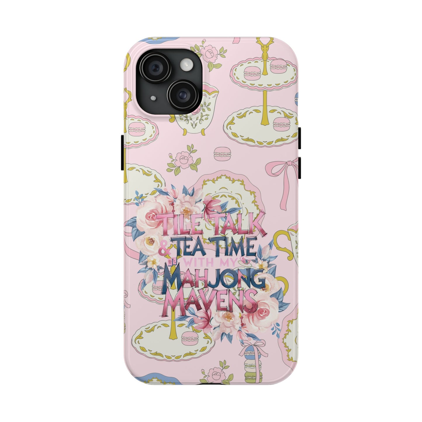Tea Time Mahjong Phone Case - Stylish Tough Phone Case for Gamers, Tea Lovers, Unique Gift, Protection, Fun Design