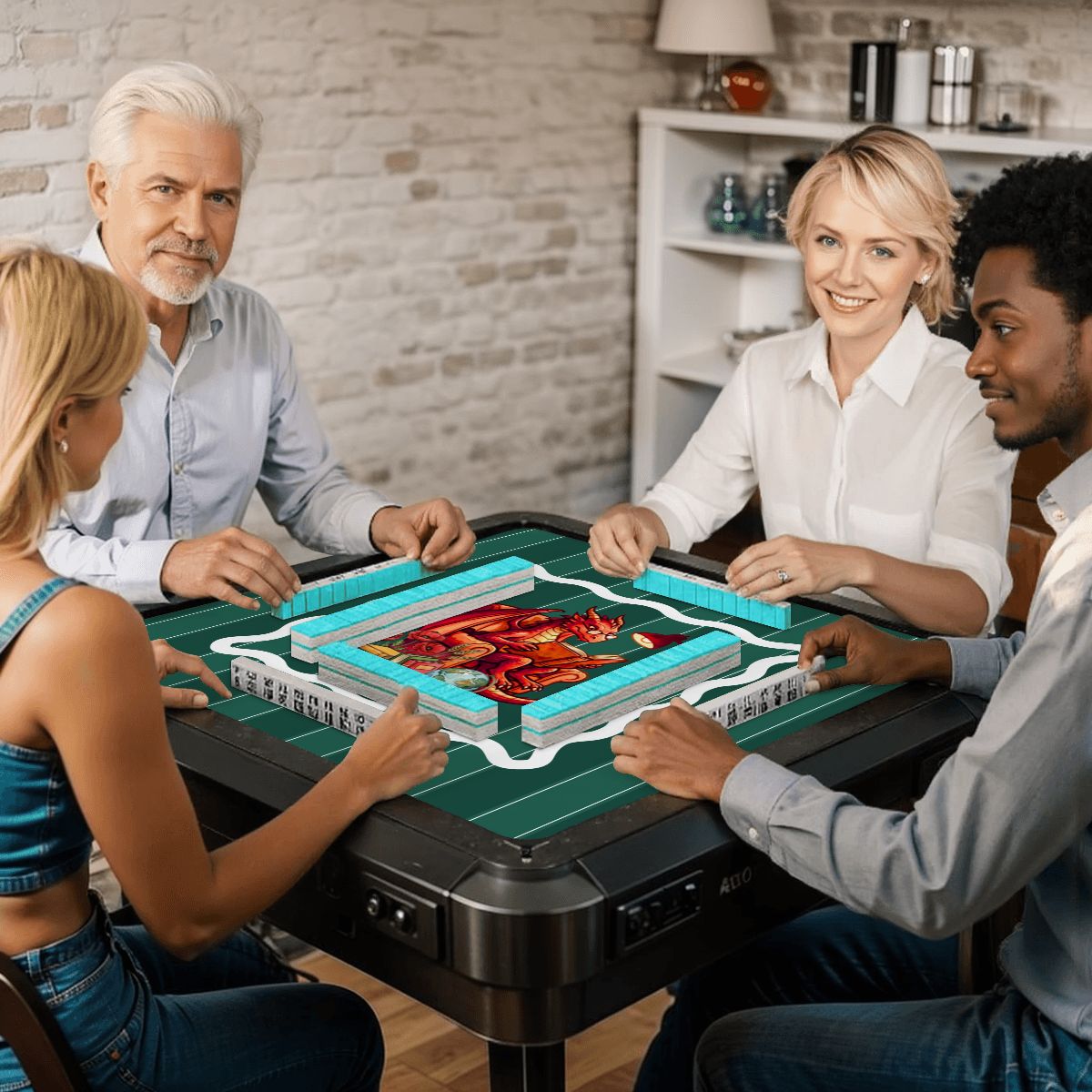 Dragon Tales Book Lover Mahjong Mat - Splash of Color Co.