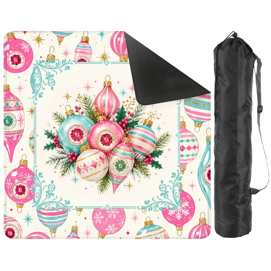 Shiny And Brite Nostalgic Mahjong Christmas Mat - Splash Of Mahj And Color Co.