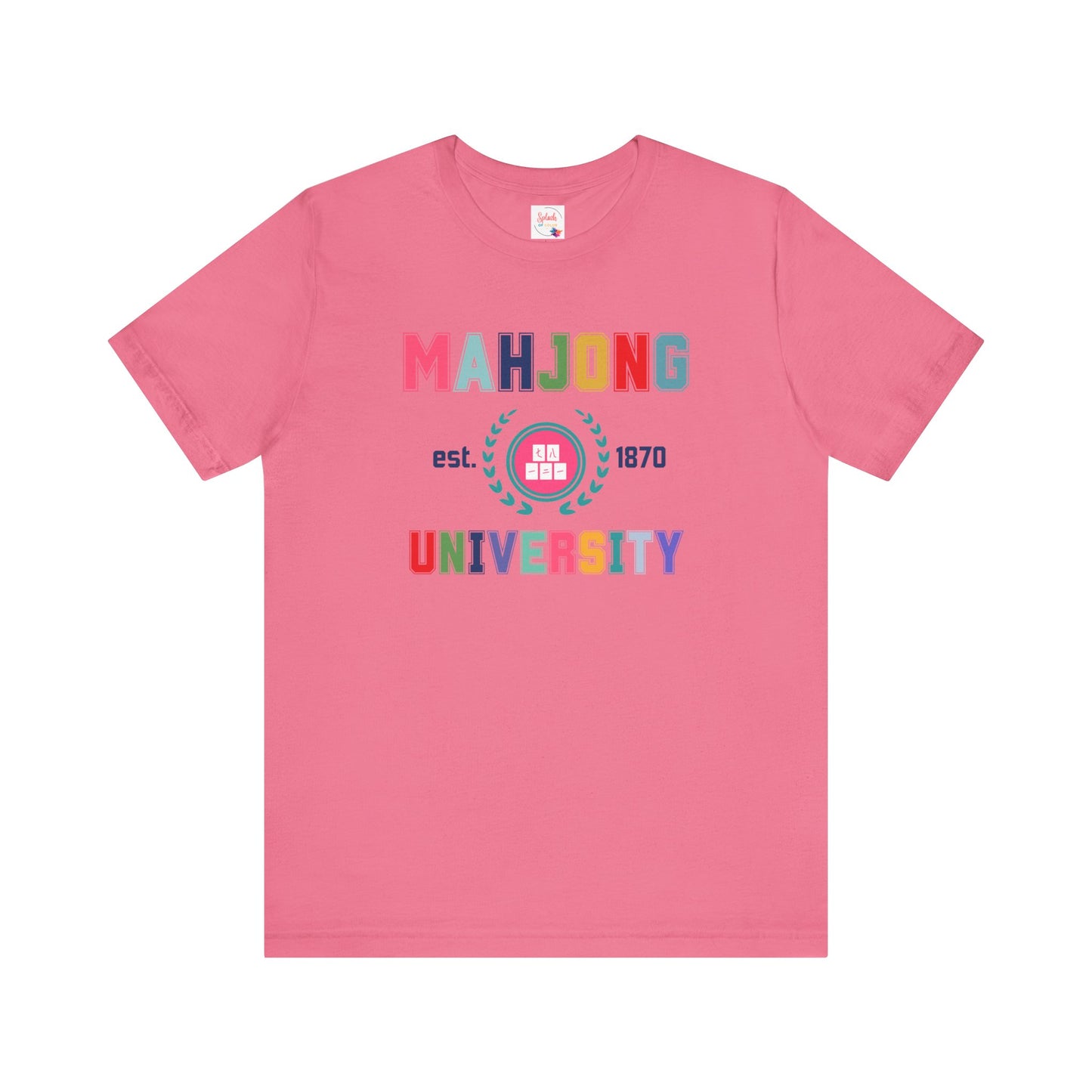Mahjong University Unisex Tee, Fun Graphic T-Shirt, Perfect for Casual Wear Game Nights