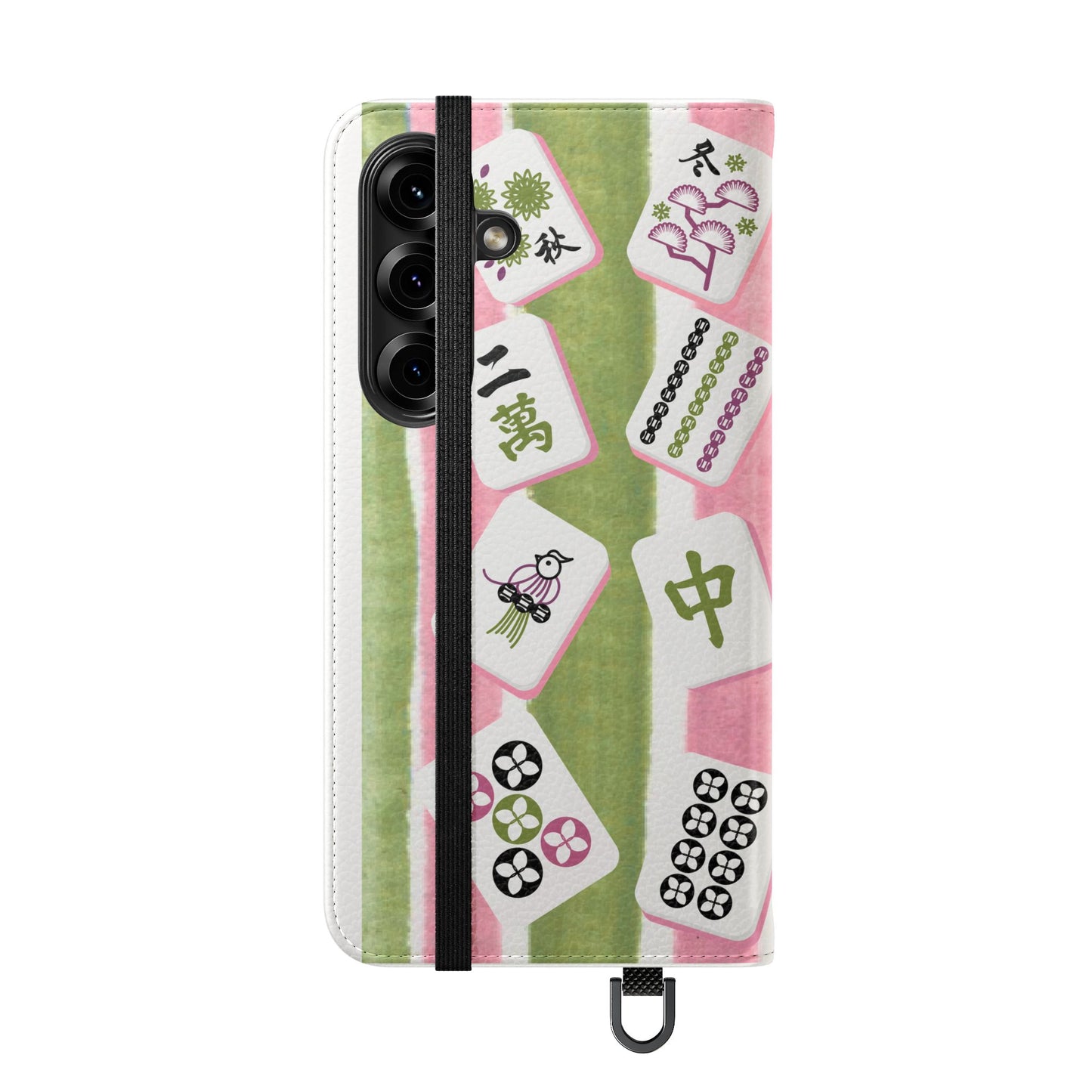 Colorful Mahjong Flip Cases for Phones, Unique Phone Cover, Gift for Gamers, Handheld Device Protection, Stylish Phone Accessory