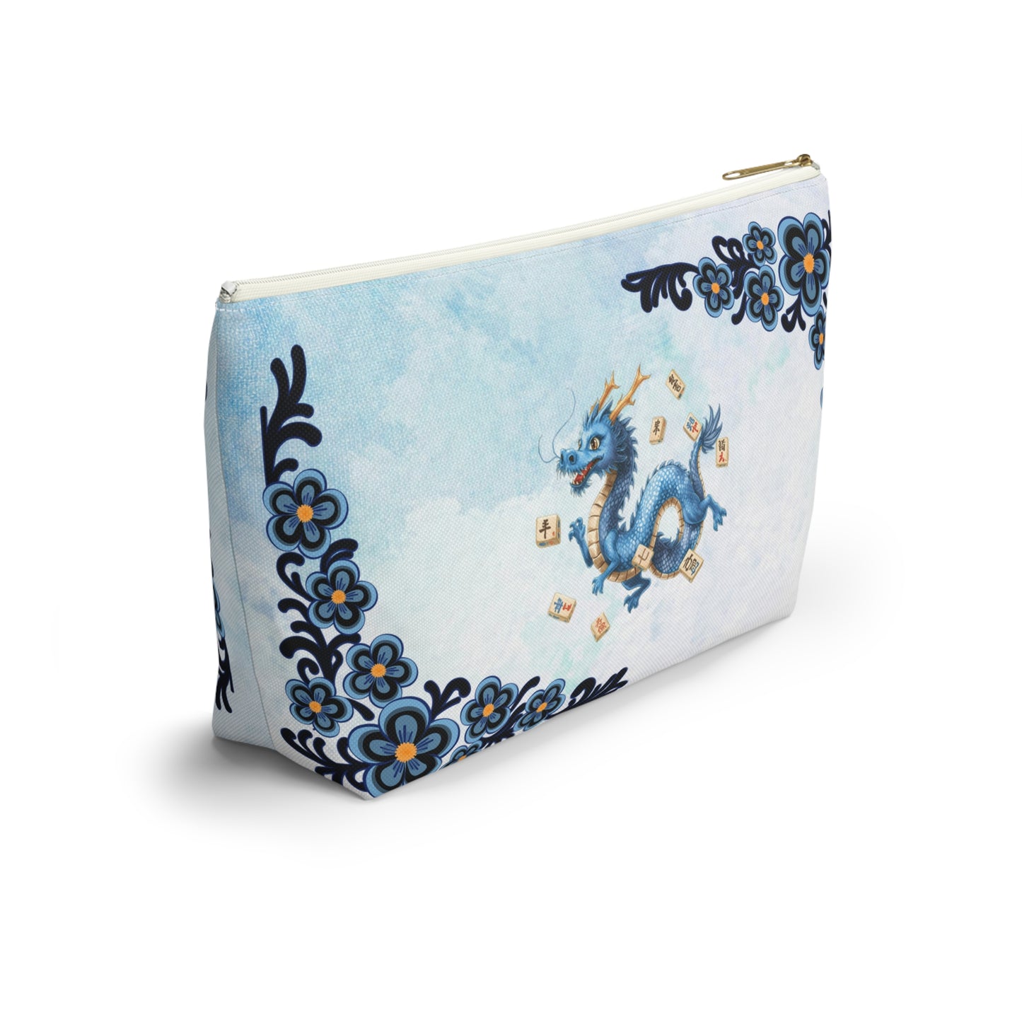 Mahj On The Run Mahjong Dragon Mini Travel Accessory Pouch - Splash of Color Co.