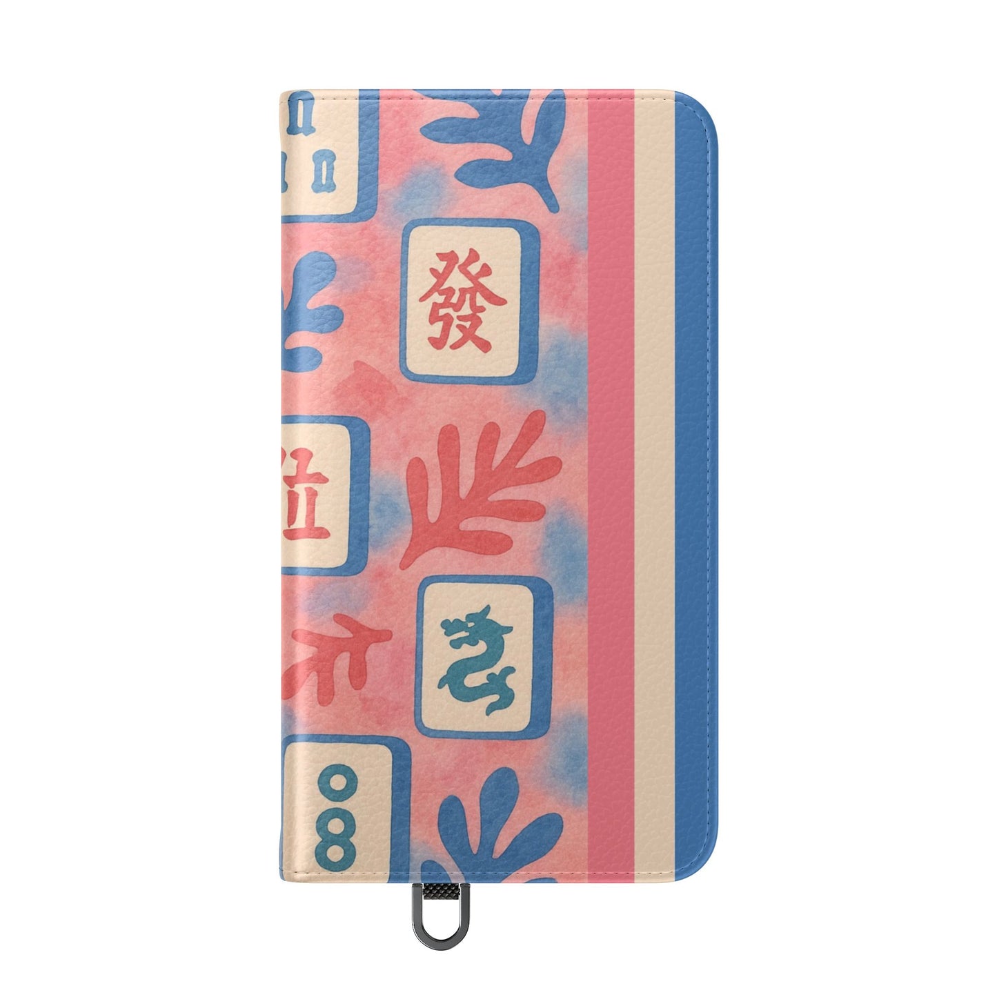 Mahjong Watercolor Artistic Flip Case for Phones, Stylish Wallet Cover, Trendy Phone Accessory, Ideal Gift for Friends, Protective Phone Sleeve