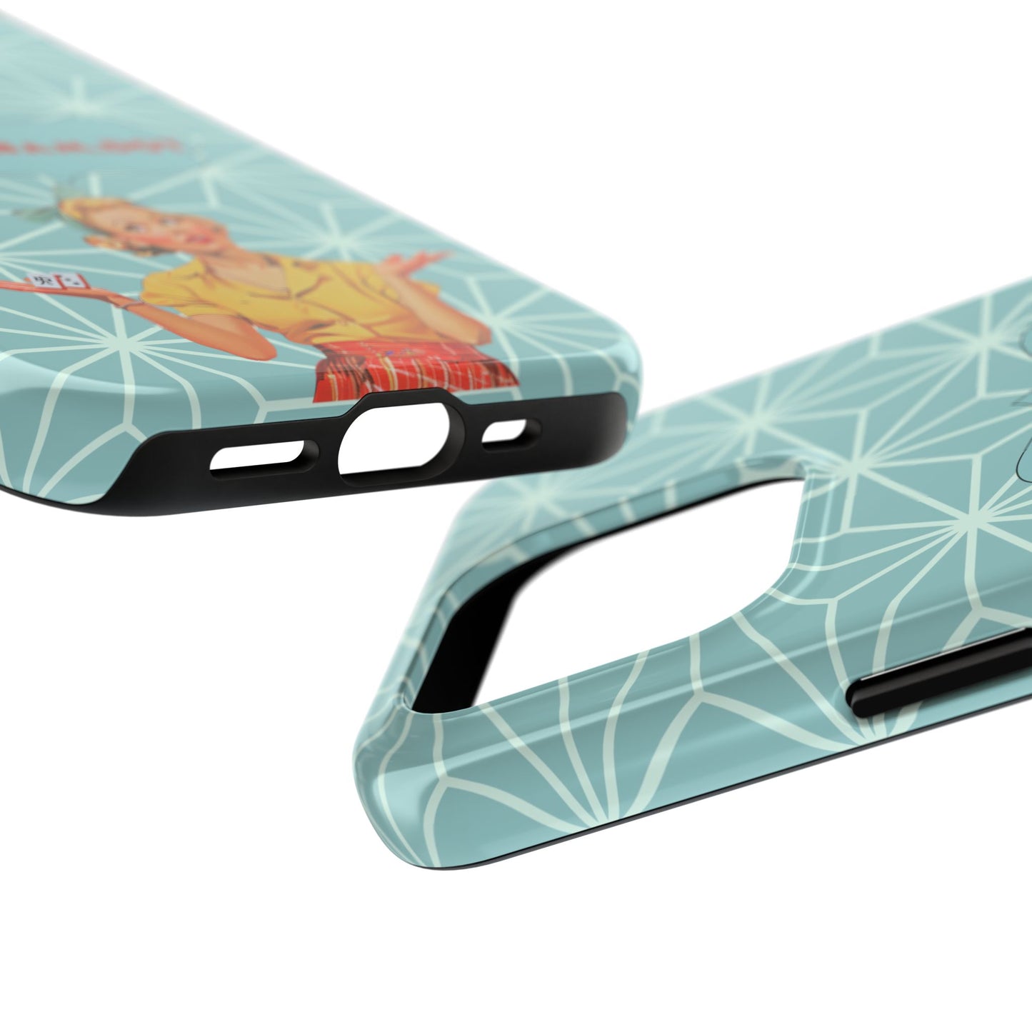 Mahjong Funny Phone Case, Crack Bam Dot Vintage Style, Funny Gift for Friends, Durable Protection, Perfect for Any Occasion