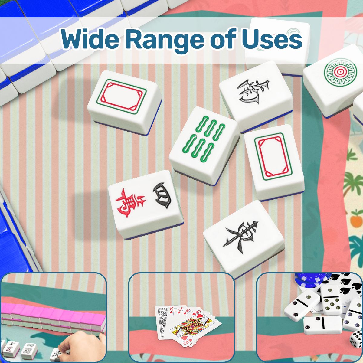 State Of Florida Whimsical Mini Mahjong Mat (Ship Rolled up) - Splash of Color Co.
