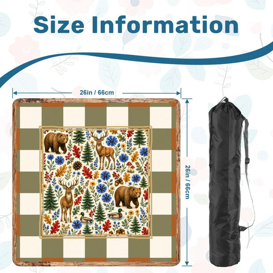 Rustic Woodlands Mahjong Mat 26x26