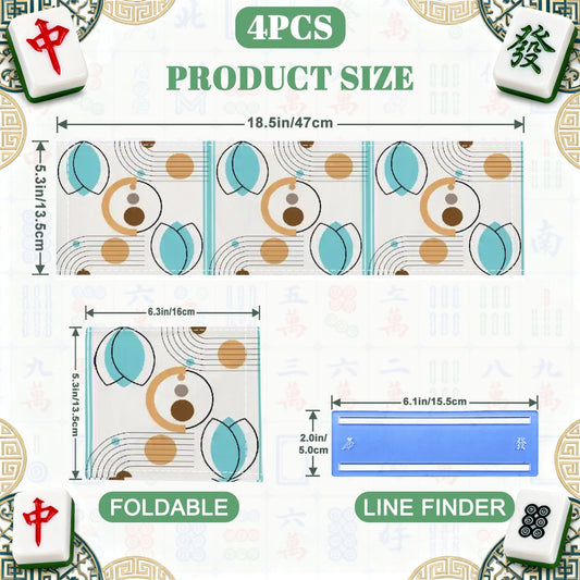 Cloud Dancer Modern Purist 4 Mahjong Card Holder with Line Finder - Splash of Color Co.