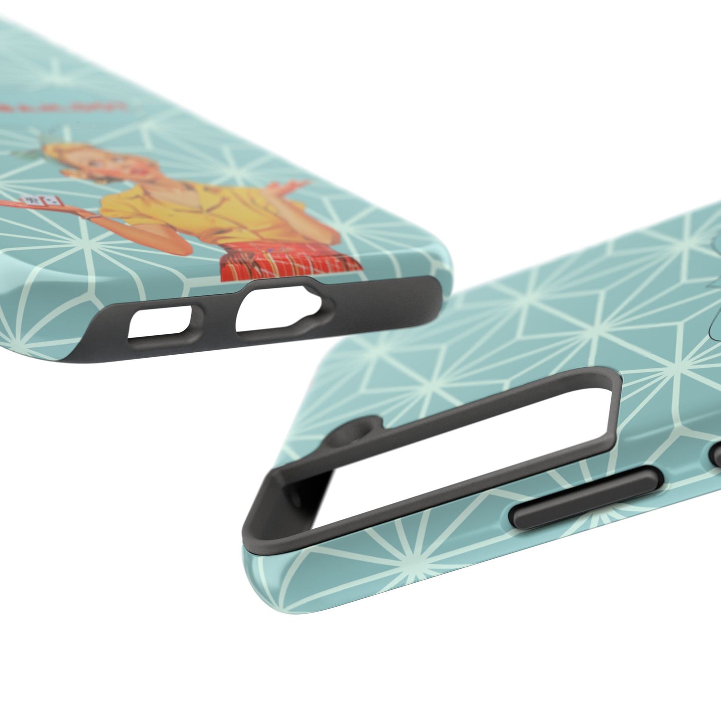 Mahjong Funny Phone Case, Crack Bam Dot Vintage Style, Funny Gift for Friends, Durable Protection, Perfect for Any Occasion